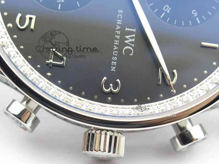 MIROTIME 0331 Unique Portuguese IW3714 Diam ZF V2 1:1 Best Edition Gray Dial On Brown Leather Strap A79350 (Slim Movement) 7250